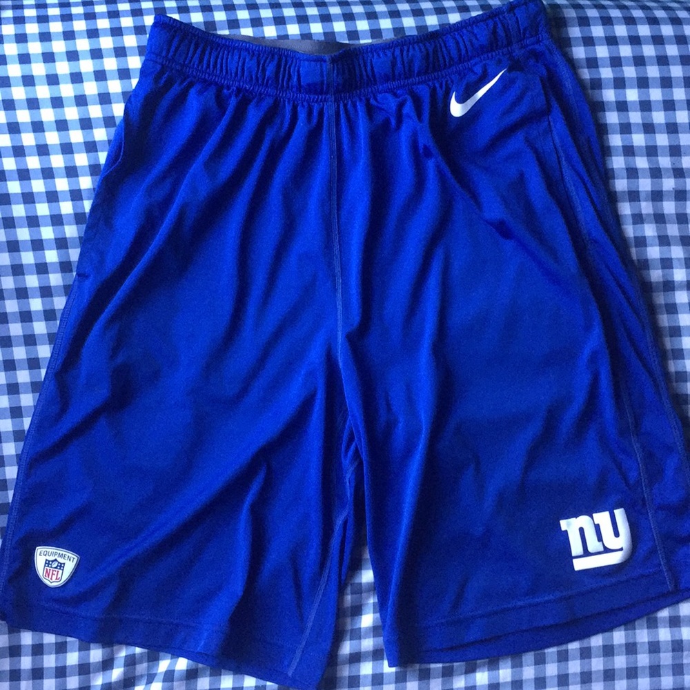 Nike NY New York Giants athletic shorts Sz M